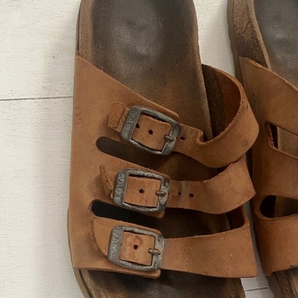 VINTAGE NAOT women's austin sandals in tan - Picture 10 of 16
